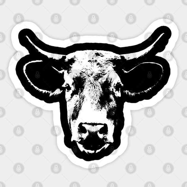 Cow  / Head / Face Sticker by R LANG GRAPHICS